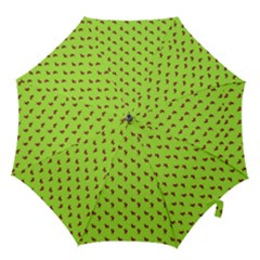 Kawaii Cute Deer Green Hook Handle Umbrellas (large) by snowwhitegirl