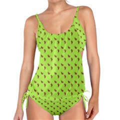 Kawaii Cute Deer Green Tankini Set by snowwhitegirl