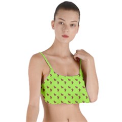 Kawaii Cute Deer Green Layered Top Bikini Top  by snowwhitegirl