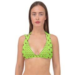 Kawaii Cute Deer Green Double Strap Halter Bikini Top by snowwhitegirl