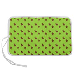 Kawaii Cute Deer Green Pen Storage Case (l) by snowwhitegirl