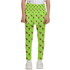 Kawaii Cute Deer Green Kids  Skirted Pants by snowwhitegirl