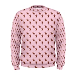 Kawaii Cute Deer Pink Men s Sweatshirt