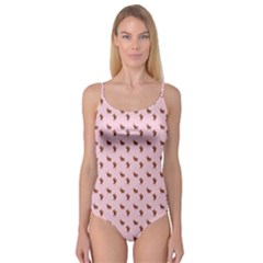 Kawaii Cute Deer Pink Camisole Leotard  by snowwhitegirl