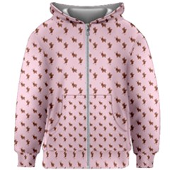 Kawaii Cute Deer Pink Kids  Zipper Hoodie Without Drawstring