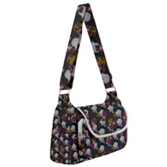 Vintage Floral And Goth Girl Grey Bg Multipack Bag by snowwhitegirl