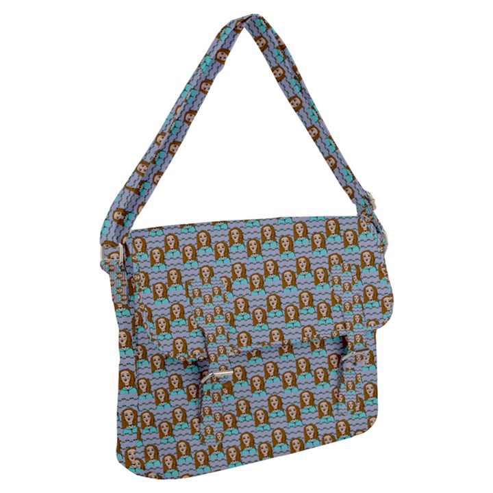 Girl Blue Buckle Messenger Bag