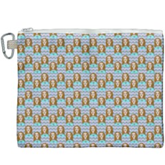 Girl Blue Canvas Cosmetic Bag (xxxl) by snowwhitegirl