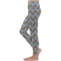 Girl Blue Kids  Lightweight Velour Leggings View2