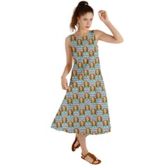 Girl Blue Summer Maxi Dress by snowwhitegirl