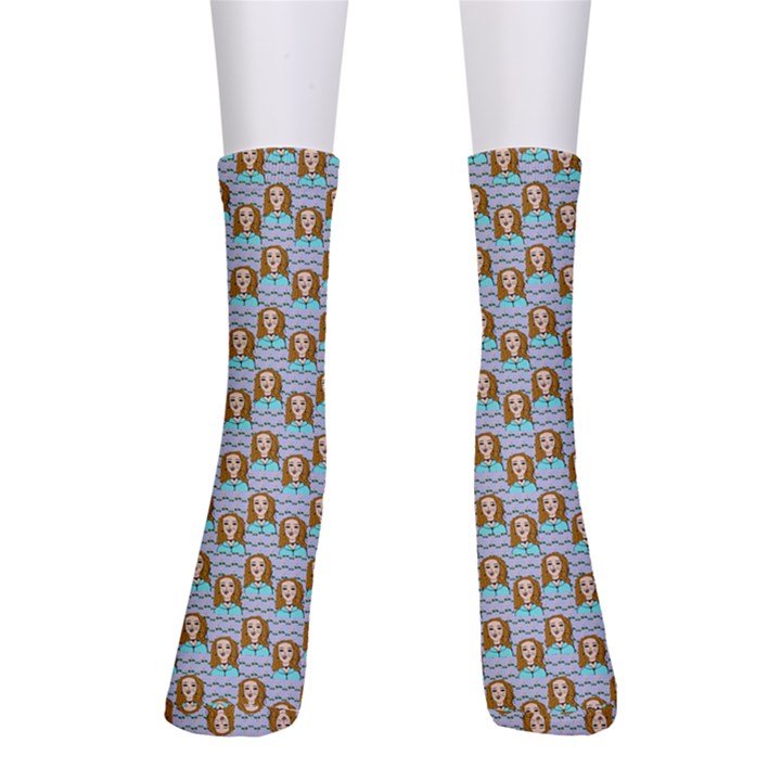 Girl Blue Men s Crew Socks