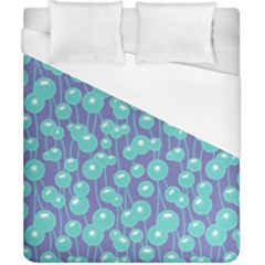 Blue Dandelions  Cute Plants Duvet Cover (california King Size) by SychEva