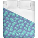 Blue Dandelions  Cute Plants Duvet Cover (California King Size) View1