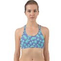 Blue Dandelions  Cute Plants Back Web Sports Bra View1