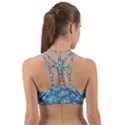 Blue Dandelions  Cute Plants Back Web Sports Bra View2