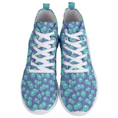 Blue Dandelions  Cute Plants Men s Lightweight High Top Sneakers by SychEva