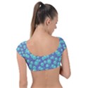 Blue Dandelions  Cute Plants Cap Sleeve Ring Bikini Top View2