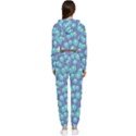 Blue Dandelions  Cute Plants Cropped Zip Up Lounge Set View2