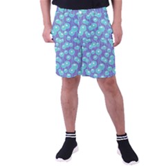 Blue Dandelions  Cute Plants Men s Pocket Shorts by SychEva