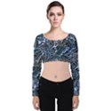 Touchy Velvet Long Sleeve Crop Top View1