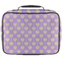 Yellow Hearts On A Light Purple Background Full Print Lunch Bag View2