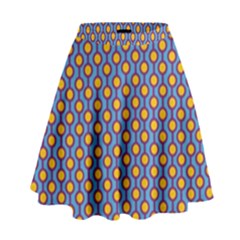 Yellow Circles On A Purple Background High Waist Skirt by SychEva