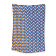 Yellow Circles On A Purple Background Small Tapestry by SychEva