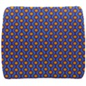 Yellow Circles On A Purple Background Back Support Cushion View1