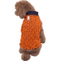 Halloween, Black bats pattern on orange Dog Sweater View2