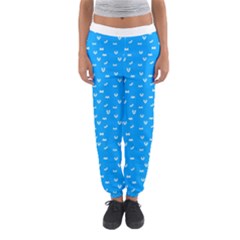 Halloween White Bars At Sky Blue Color Women s Jogger Sweatpants by Casemiro