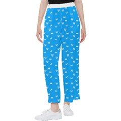 Halloween White Bars At Sky Blue Color Women s Pants  by Casemiro