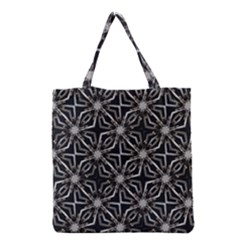 Futuristic Industrial Print Pattern Grocery Tote Bag