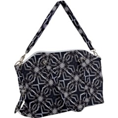 Futuristic Industrial Print Pattern Canvas Crossbody Bag by dflcprintsclothing