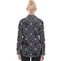 Futuristic Industrial Print Pattern Womens Long Sleeve Shirt View2