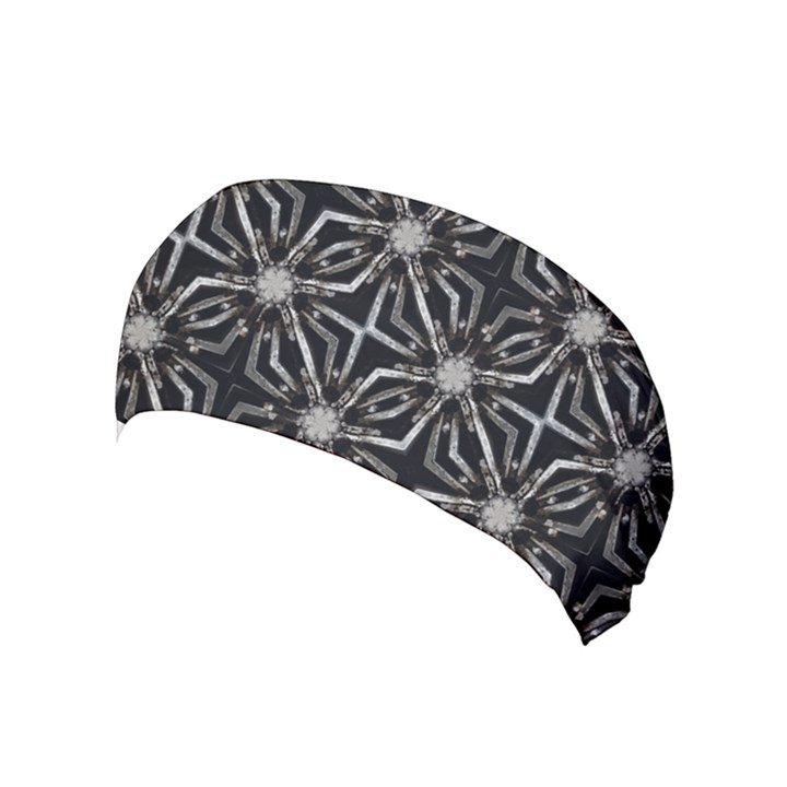 Futuristic Industrial Print Pattern Yoga Headband