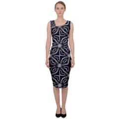 Futuristic Industrial Print Pattern Sleeveless Pencil Dress by dflcprintsclothing