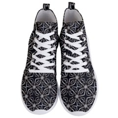 Futuristic Industrial Print Pattern Men s Lightweight High Top Sneakers by dflcprintsclothing