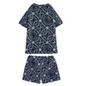 Futuristic Industrial Print Pattern Kids  Swim Tee and Shorts Set View2