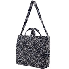 Futuristic Industrial Print Pattern Square Shoulder Tote Bag