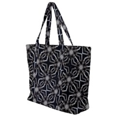 Futuristic Industrial Print Pattern Zip Up Canvas Bag by dflcprintsclothing