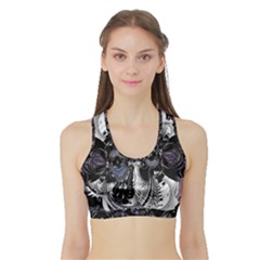 Twin Migraines Sports Bra With Border by MRNStudios