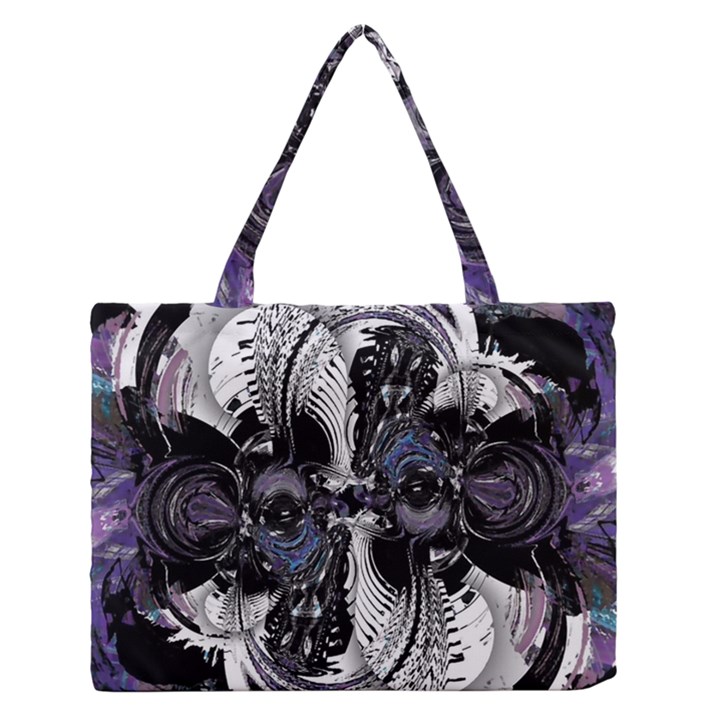 Twin Migraines Zipper Medium Tote Bag