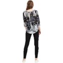 Twin Migraines Chiffon Quarter Sleeve Blouse View2