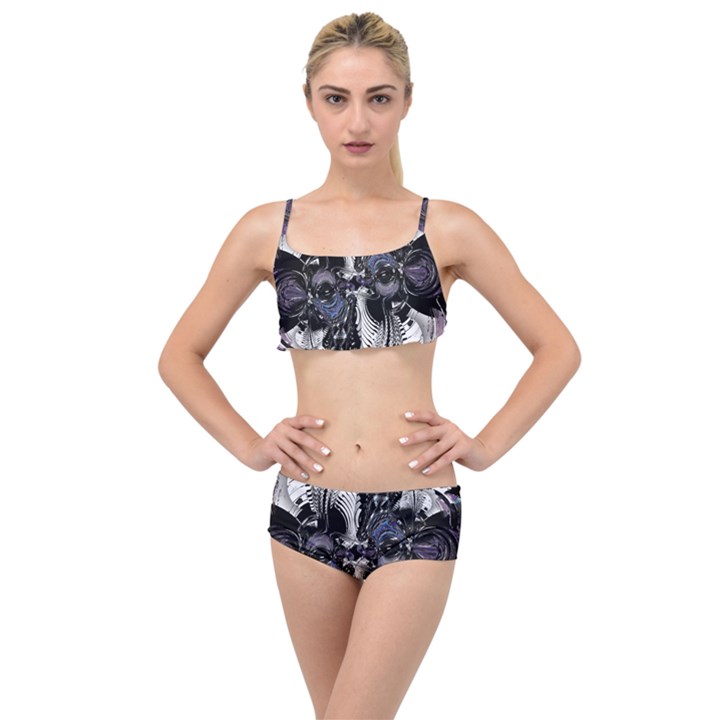 Twin Migraines Layered Top Bikini Set