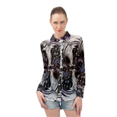 Twin Migraines Long Sleeve Chiffon Shirt