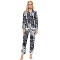 Twin Migraines Womens  Long Sleeve Pocket Pajamas Set by MRNStudios