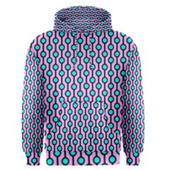 Blue Circles On Purple Background Geometric Ornament Men s Core Hoodie by SychEva