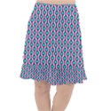 Blue Circles On Purple Background Geometric Ornament Fishtail Chiffon Skirt View1