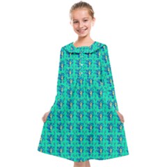 Seahorse Fabric 2 Kids  Midi Sailor Dress by SeaworthyClothing