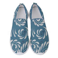 Folk Flowers Pattern Floral Surface Design Seamless Pattern Women s Slip On Sneakers by Eskimos